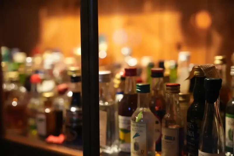 Bottles behind the Maelstrom bar